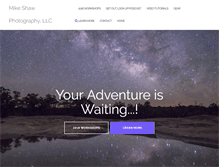 Tablet Screenshot of mikeshawphotography.com